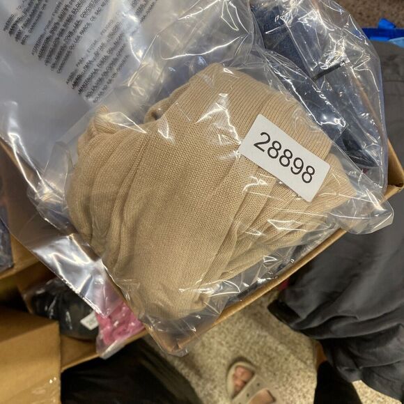 New PRETTYLITTLETHING Dress Women 10 Beige Sheath Midi Crew Neck Sleeveless - Picture 12 of 12